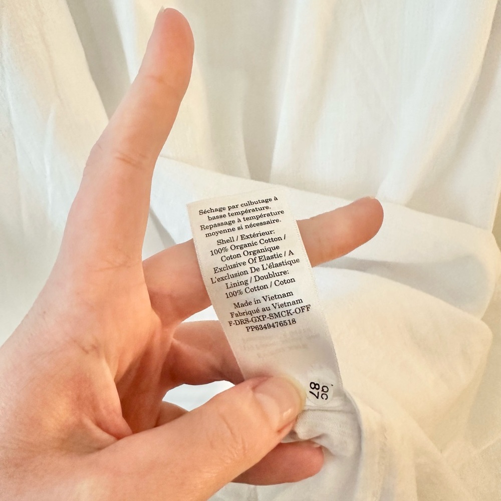 NWT Everlane Gauze Off the Shoulder Dress - Picture 9 of 10